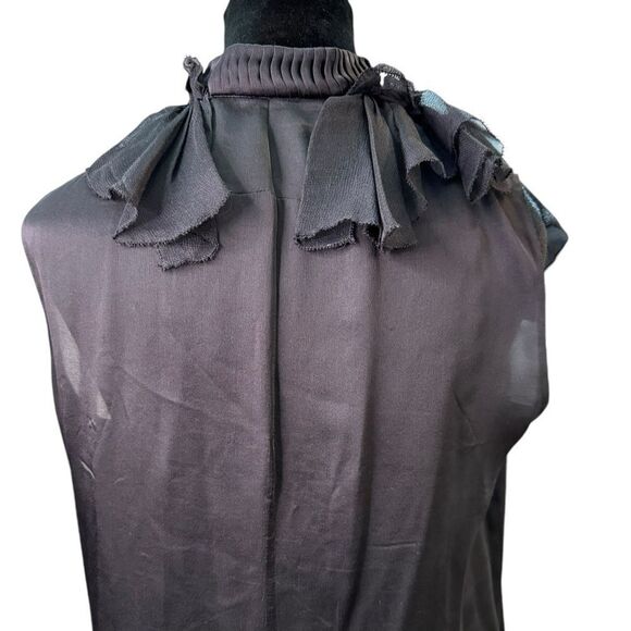 Givenchy Silk Sleeveless Ruffle Blouse (EU 40/US 8) - Picture 5 of 13